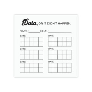 Data Collection Post-it® Note Pads