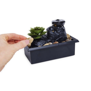 Switch Adapted Fountain with Succulent - Assistive Technology Toy For Special Education, Occupational, Physical, or Speech Therapy